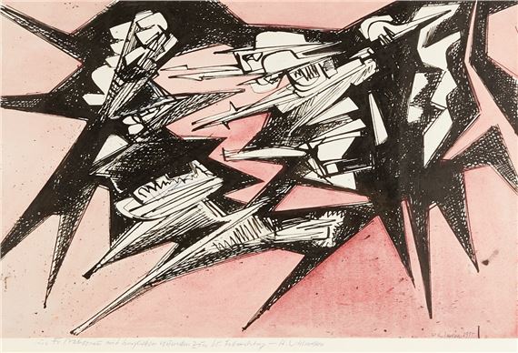 Ohne Titel (Dynamik by Hans Uhlmann, 1955