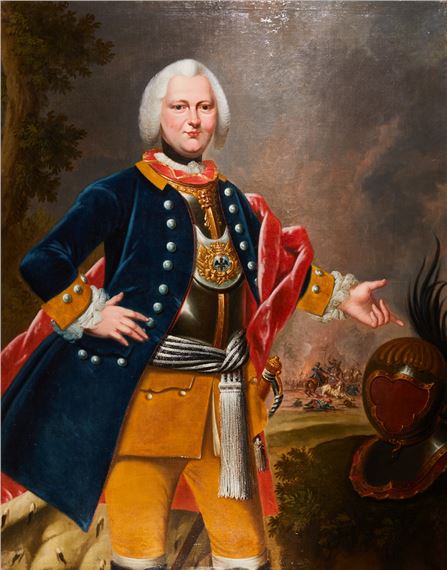 Bildnis von Prinz Albrecht zu Braunschweig-Lüneburg-Bevern - German School, 18th Century