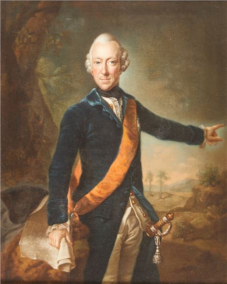 Porträt des Erbprinzen Karl Wilhelm Ferdinand von Braunschweig by Anna Rosina de Gasc, 1770