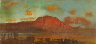 Sonnenuntergang am Bergsee