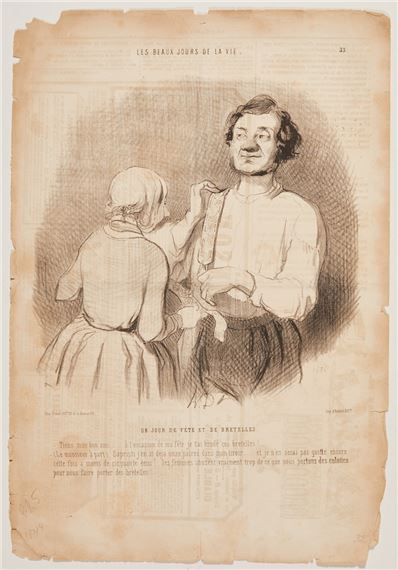 Un Jour de Fête et de Bretelles - Honoré Daumier