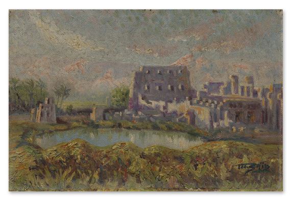 Le Lac sacré à Louxor (The Sacred Lake in Luxor) - Mahmoud Said