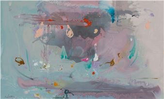 Grey Fireworks - Helen Frankenthaler