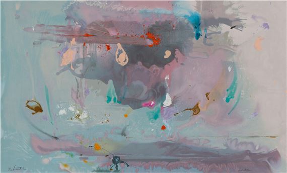 Grey Fireworks - Helen Frankenthaler