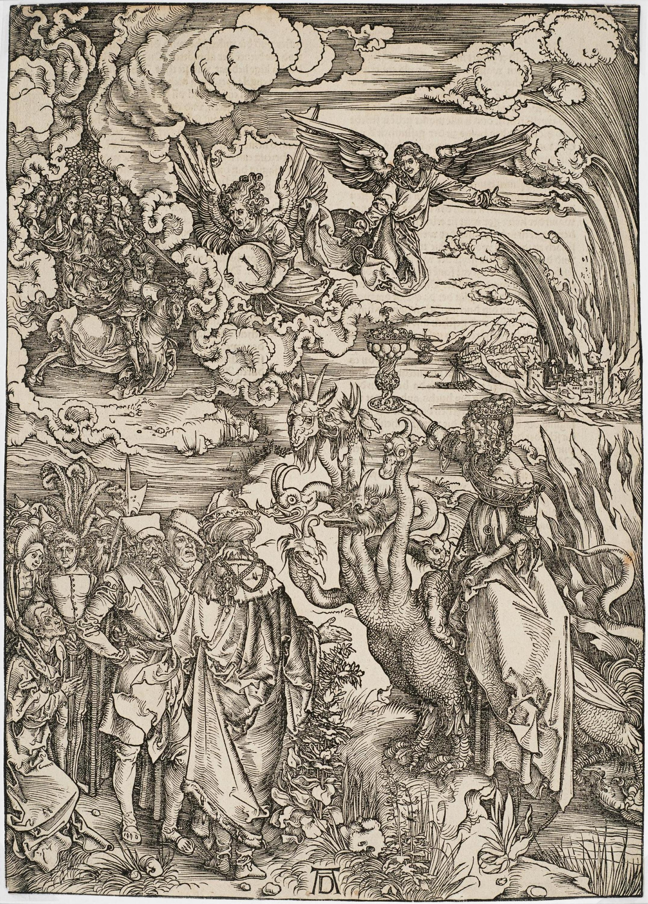 Artwork by Albrecht Dürer, The Babylonian Woman, Made of Woodcut On Paper