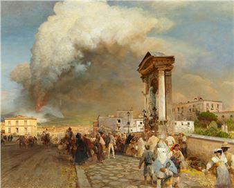 The Eruption of Mount Vesuvius - Oswald Achenbach