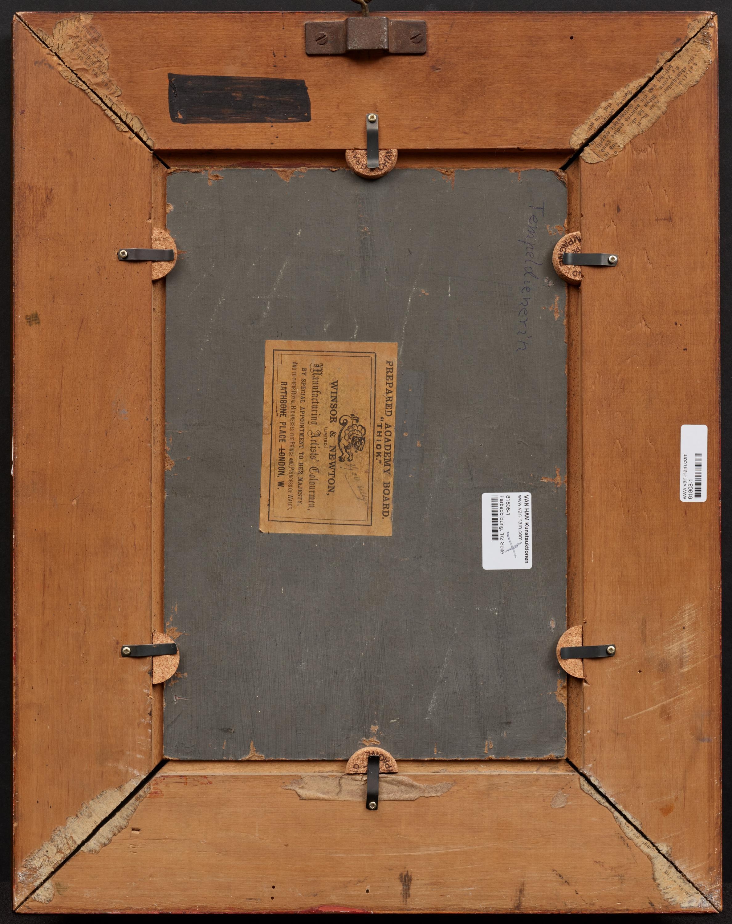 Artwork by Max Nonnenbruch, At the Lakeshore, Made of Oil On Card