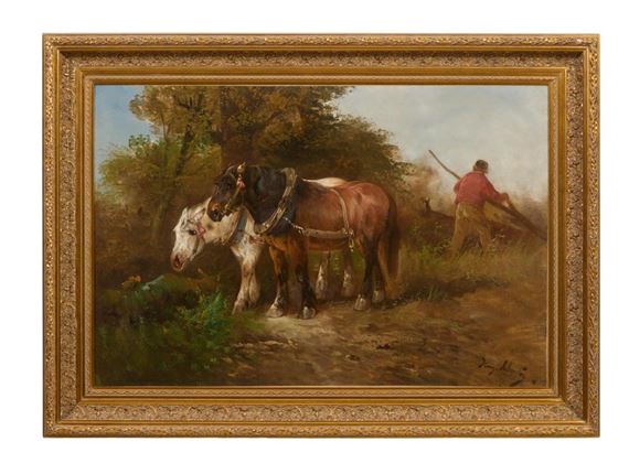 Two Horses with Foal - Henry Schouten