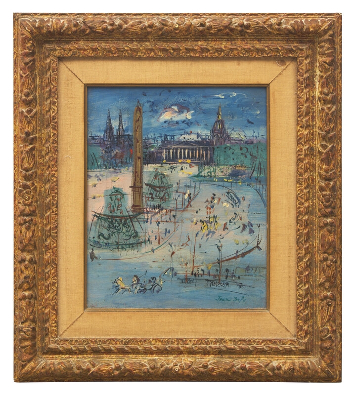 Artwork by Jean Dufy, Place de la Concorde, Paris, Made of Oil On Canvas