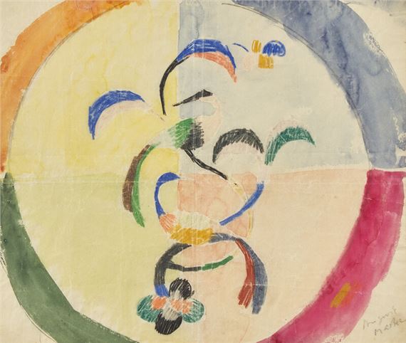 Entwurf für Stickerei (Design for Embroidery - August Macke