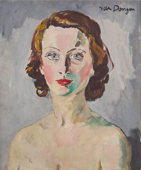 Kees van Dongen | Portrait de jeune femme (Circa 1930) | MutualArt