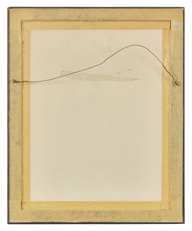 Artwork by Paula Modersohn-Becker, Stehende Armenhaülserin und Kind zwischen zwei Glaskugeln auf Stangen (Standing Poor Woman and Child between Two Glass Balls on Poles, Made of Charcoal On Blue Paper