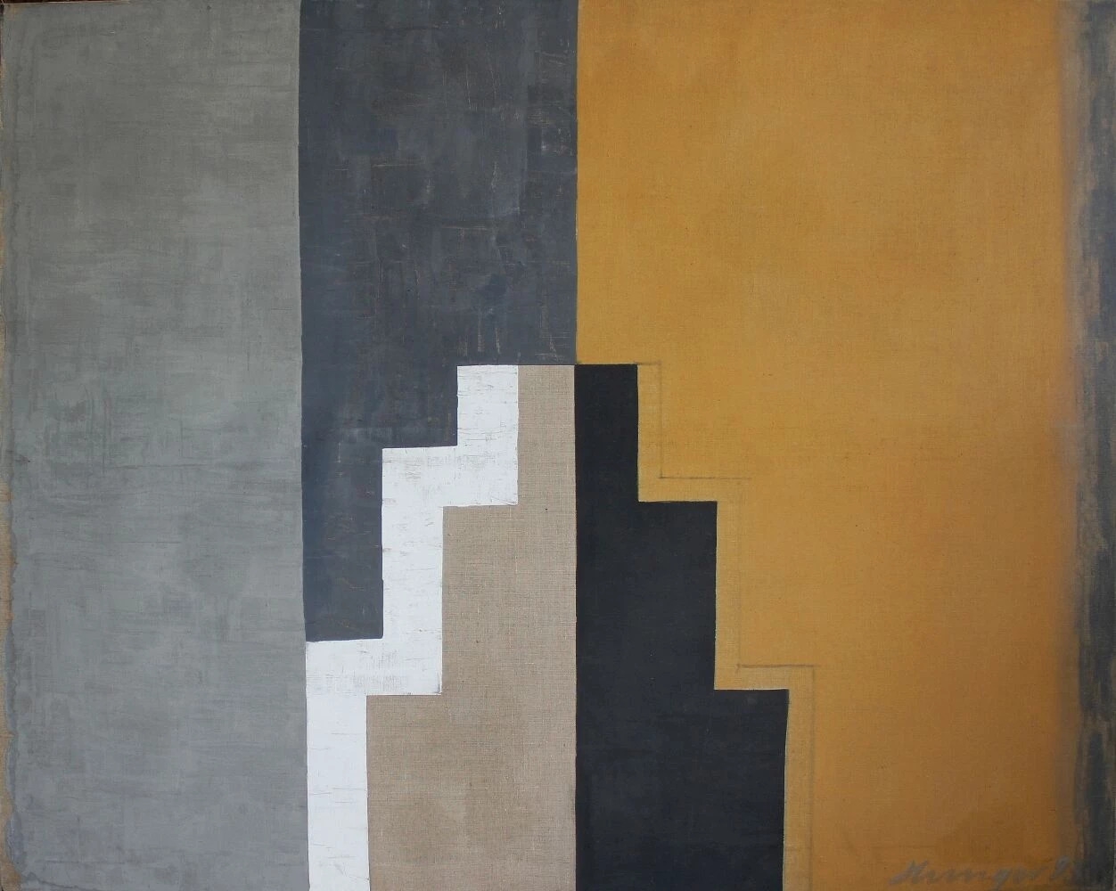 Artwork by Ryszard Hunger, Obraz XVIII ku pamiÄci WÅadysÅawa StrzemiÅskiego, Made of Akryl, Płótno