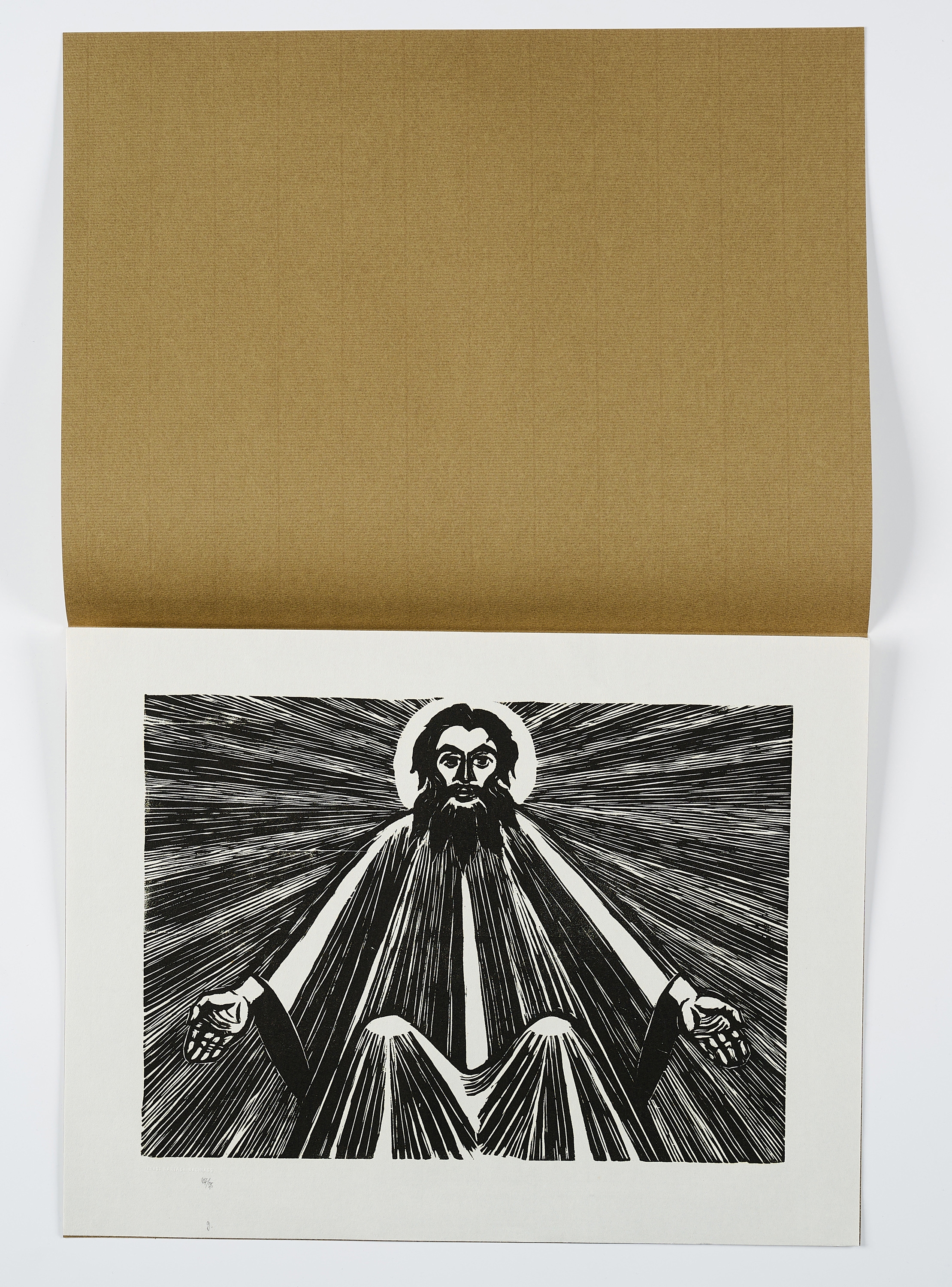 Artwork by Ernst Barlach, Mixed Lot of 5 Prints (From: An die Freude, Made of Woodcut On Japan