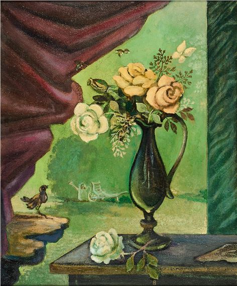 Stillleben mit Blumen - Gottfried Brockmann