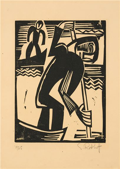 Karl Schmidt-Rottluff | Frau mit verschränkten Armen (1913