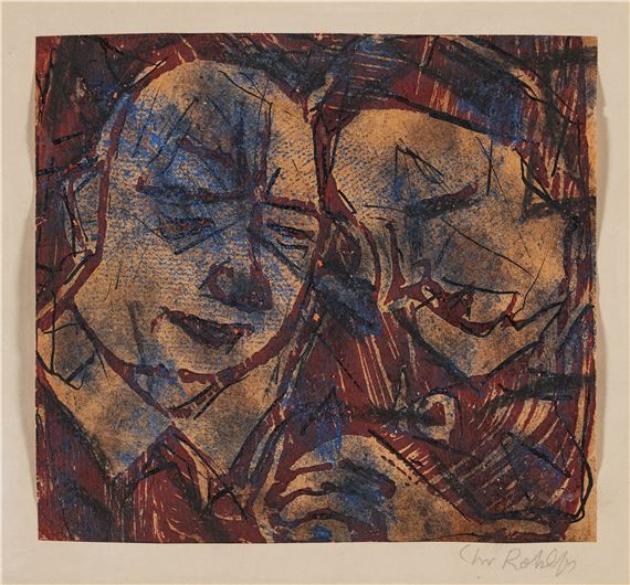 Schlafendes Ehepaar - Christian Rohlfs