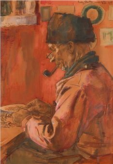 Shrimp peeler, Volendam - Willy Sluiter