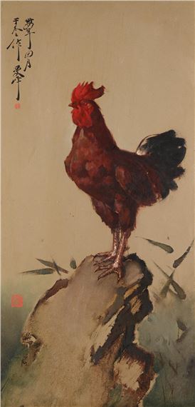 Rooster by Lee Man Fong, April 1945