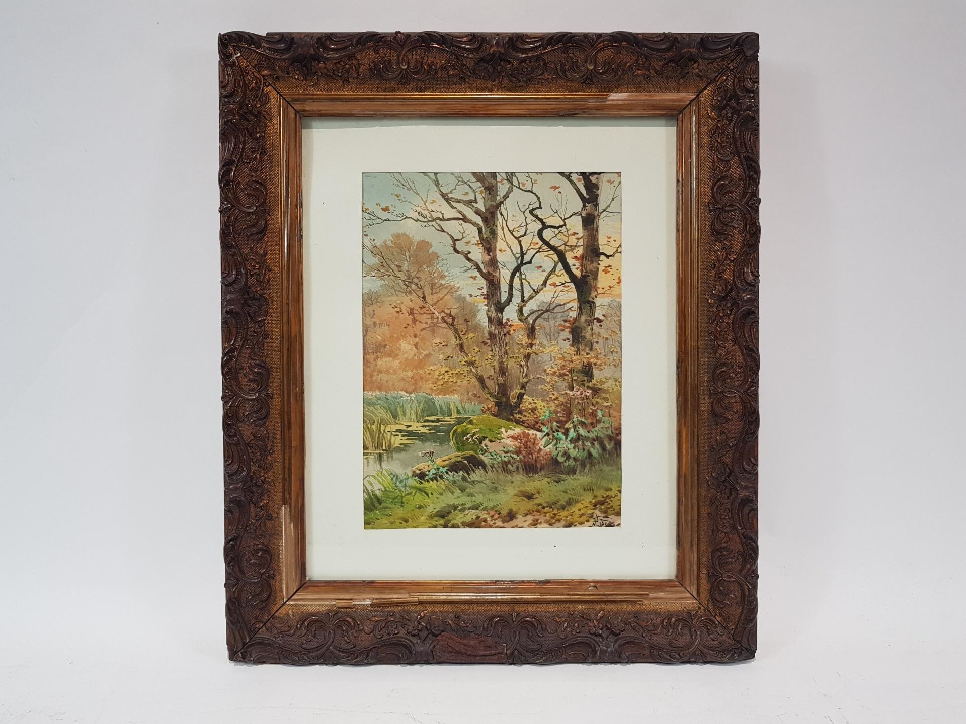 Hippolyte Jean Adam Gide | Paysage de forêt (1852 - 1921) | MutualArt