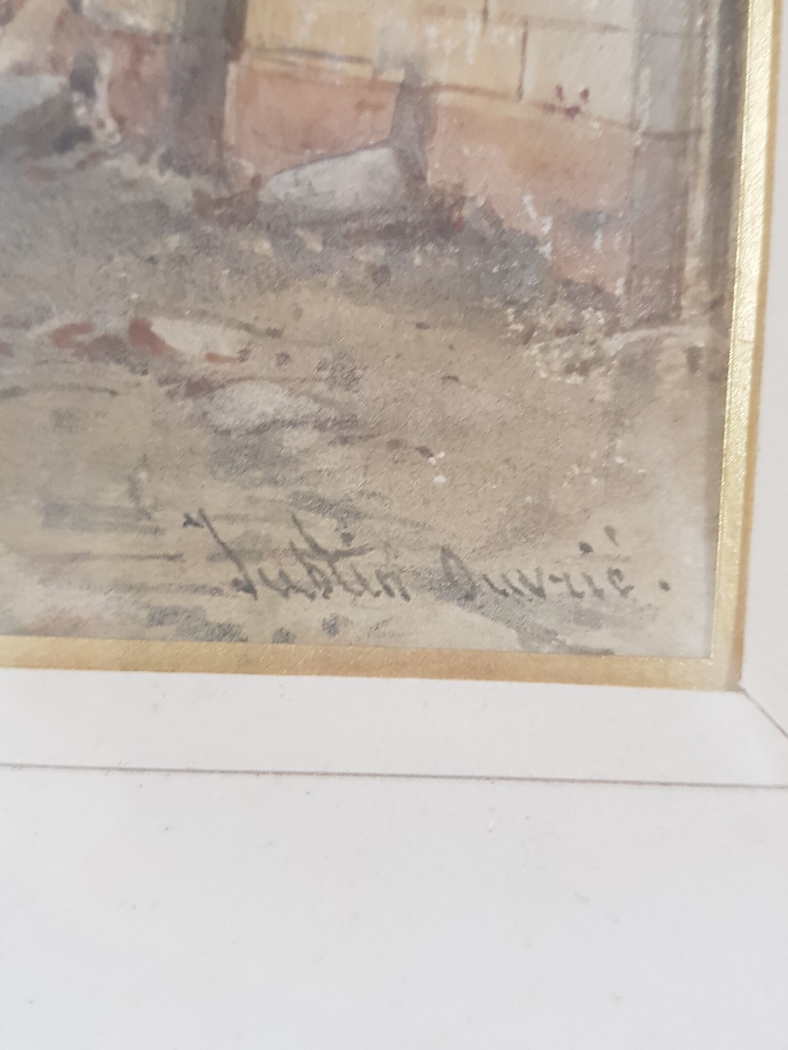 Artwork by Pierre Justin Ouvrié, Ruelle de Traben-Trarbach, Made of Aquarelle