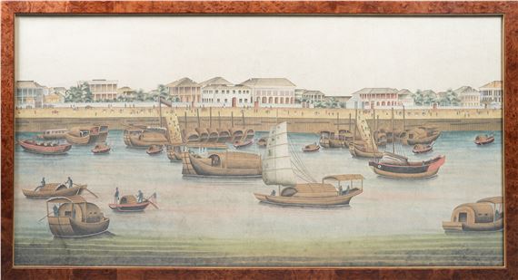 A VIEW OF CANTON - Chinese School, 19th Century