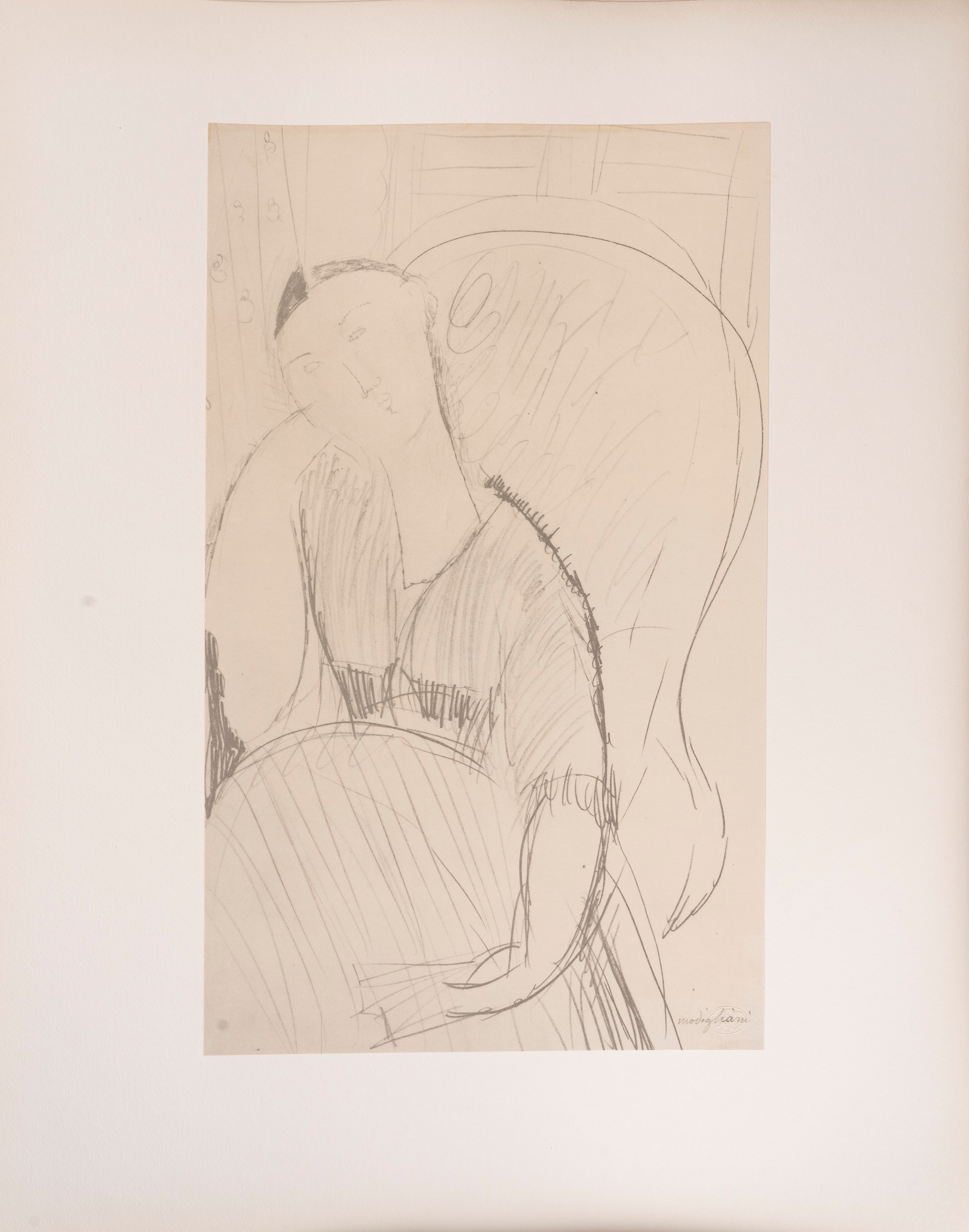 Artwork by Amedeo Modigliani, Forty-five drawings by Modigliani, Made of Photolithographic Reproductions