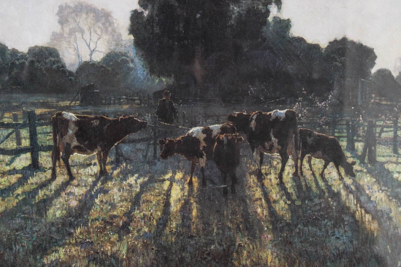 Artwork by Elioth Gruner, Morning Light, Made of Vintage Decorative Print