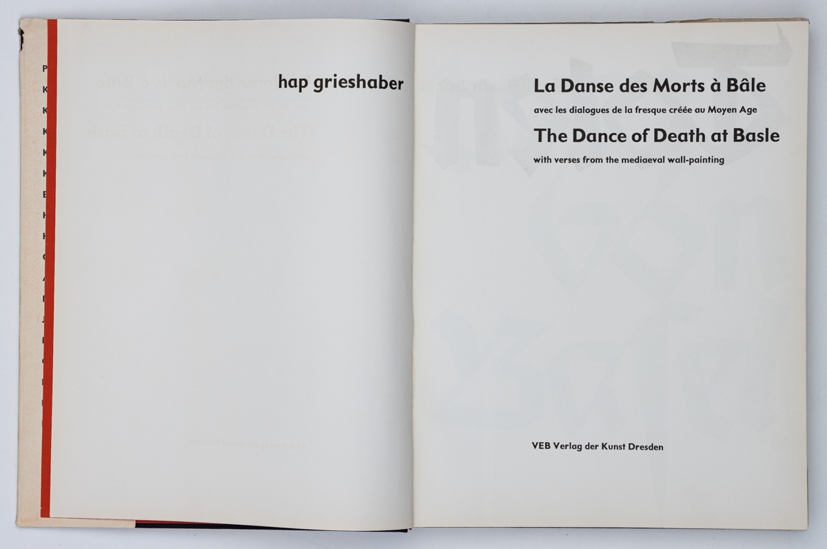 Artwork by HAP  Grieshaber, Totentanz von Basel, Made of color woodcut