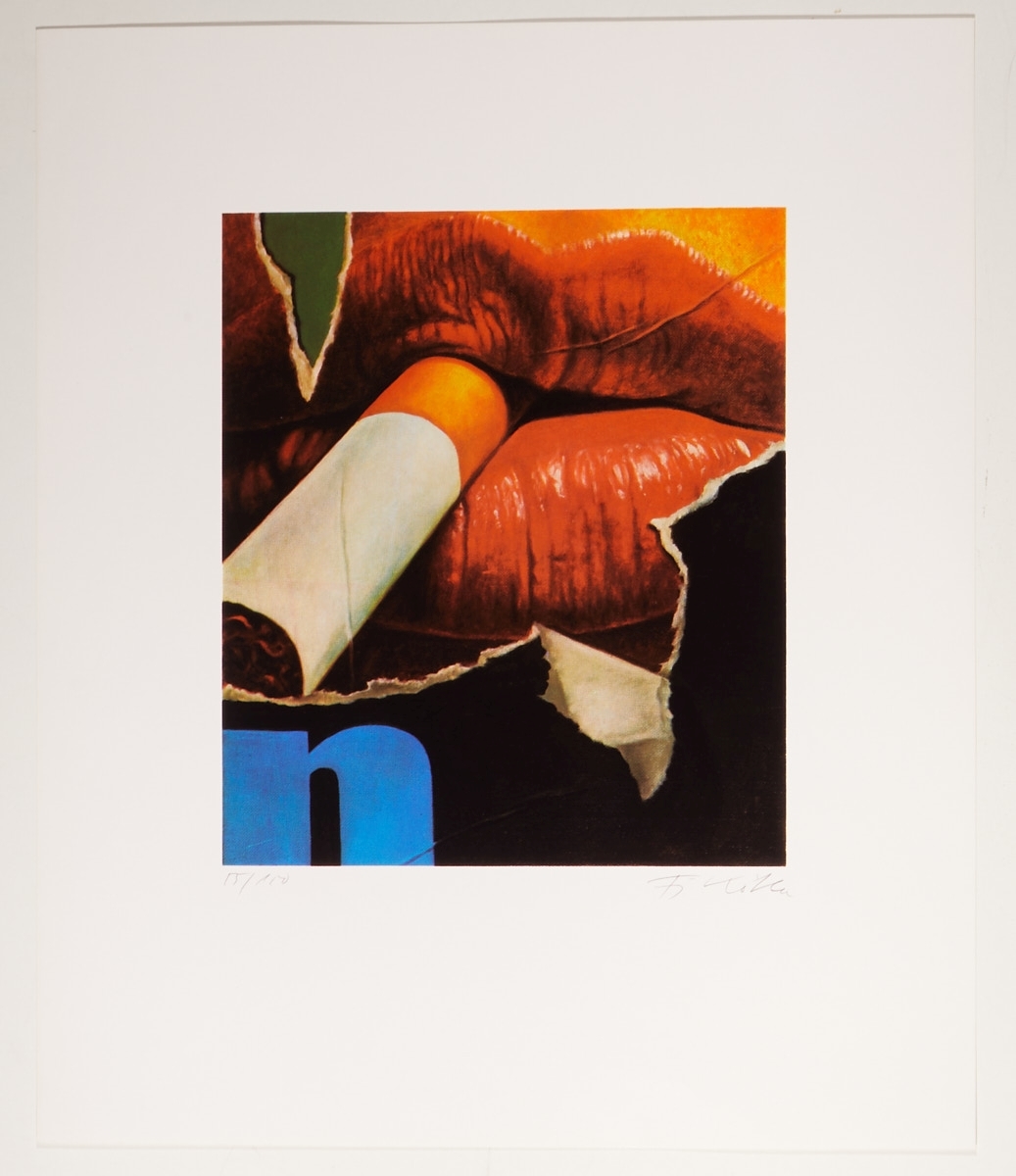Fritz Koethe | Lippen und Zigarette (1916) | MutualArt