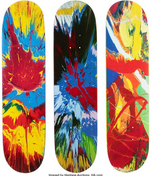 Spin (triptych) by Damien Hirst, Supreme, 2009