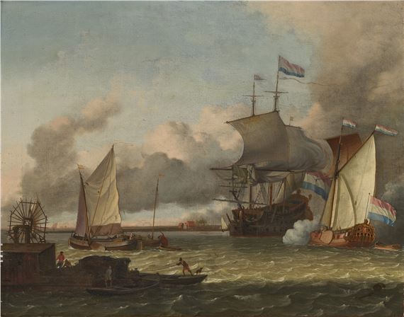 Vue maritime by Ludolf Backhuysen I, 1690