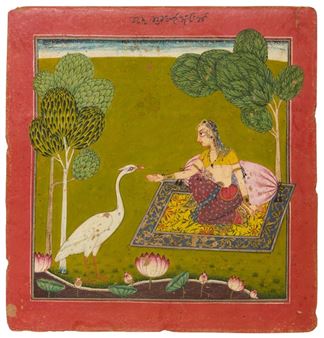 An illustration to a ragamala series : possibly Kakhuba ragini - Indian School, 18th Century