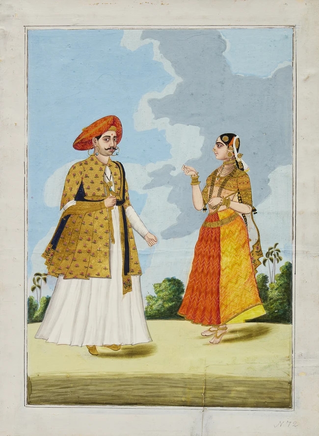 Indian School, 19th Century | Four depictions of castes, occupations ...