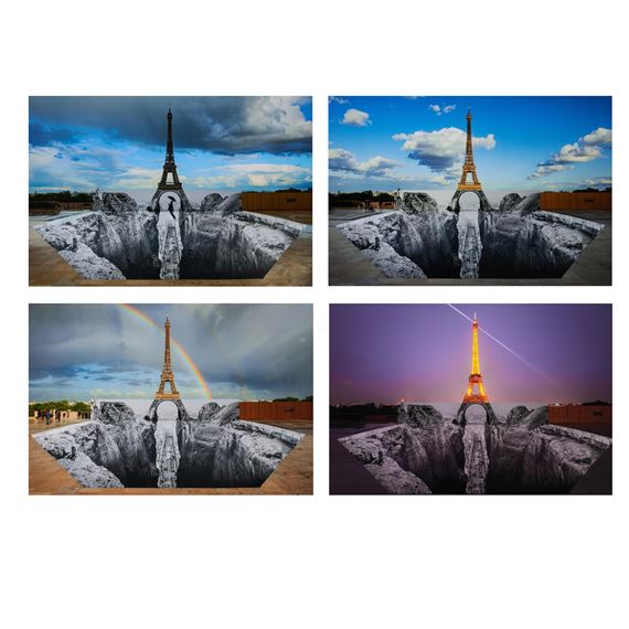 Trompe l'oeil, Les Falaises du Trocadéro, 2021 - JR