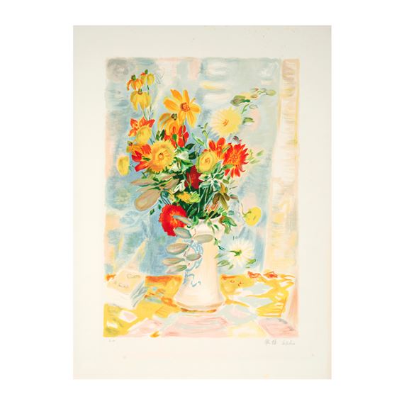Bouquet au vase chinois, 1968 - Lê Phổ