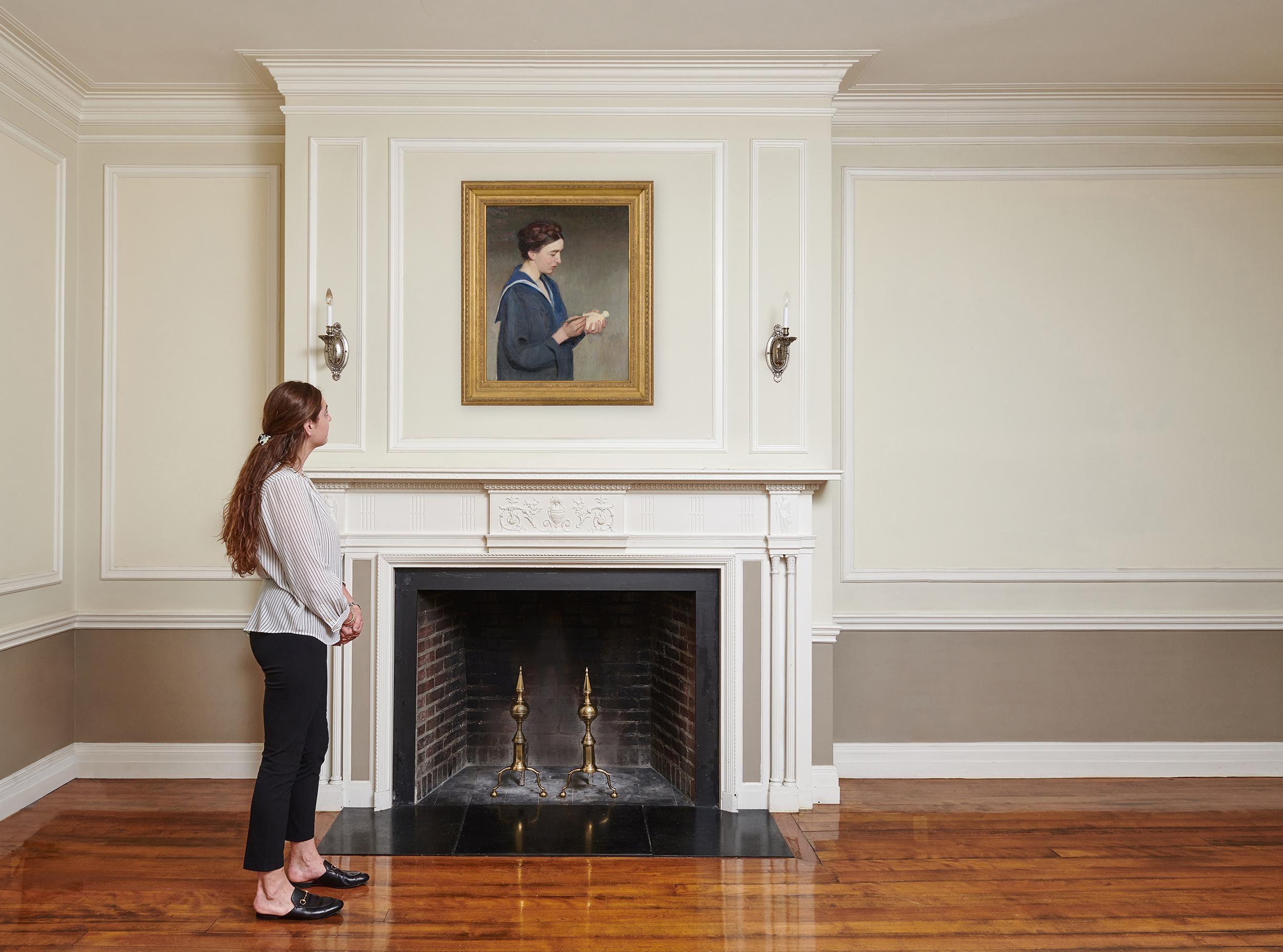 Artwork by Lilla Cabot Perry, The Sculptor, Made of Oil On Canvas