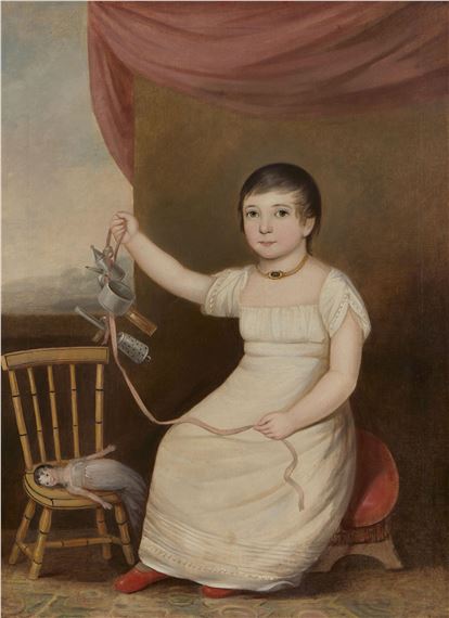 Portrait of Deborah Stearns - American School, 19th Century