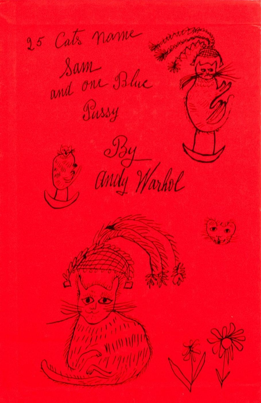 Artwork by Andy Warhol, 25 Cats Name Sam and One Blue Pussy, Made of Two Books Complete With Slipcase