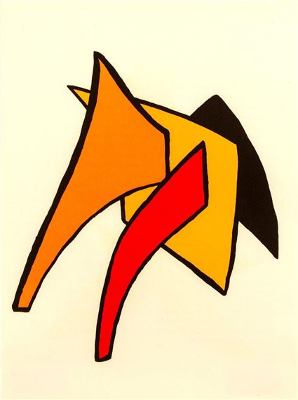 Untitled III (Orange, Red, Yellow, Black - Alexander Calder