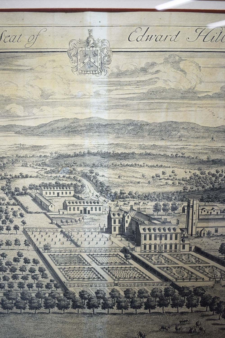Artwork by Johannes Kip, ALVESTON, THE SEAT OF EDWARD HILL ESQ, Made of Engraving
