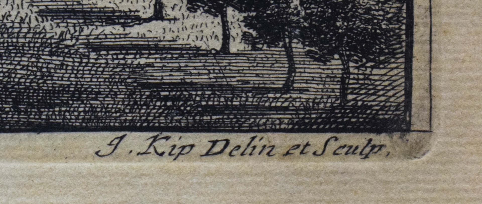 Artwork by Johannes Kip, ALVESTON, THE SEAT OF EDWARD HILL ESQ, Made of Engraving