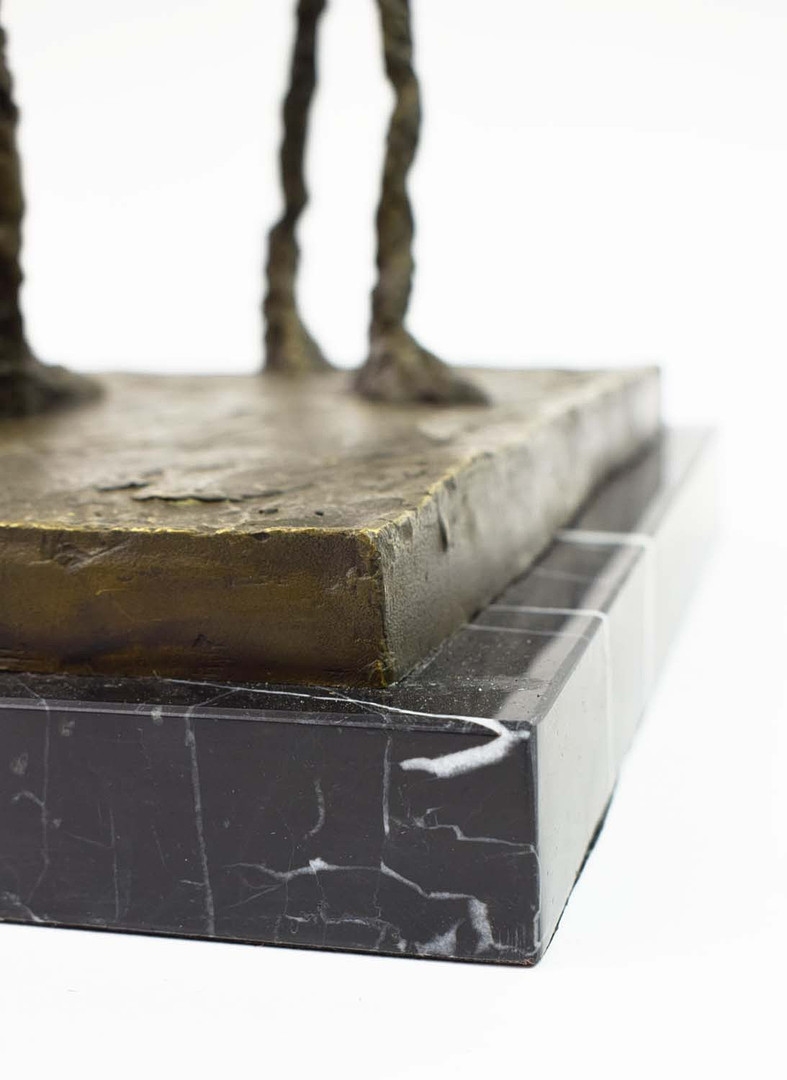 Artwork by Alberto Giacometti, THREE MEN WALKING II STYLE STUDY, Made of Cast Metal