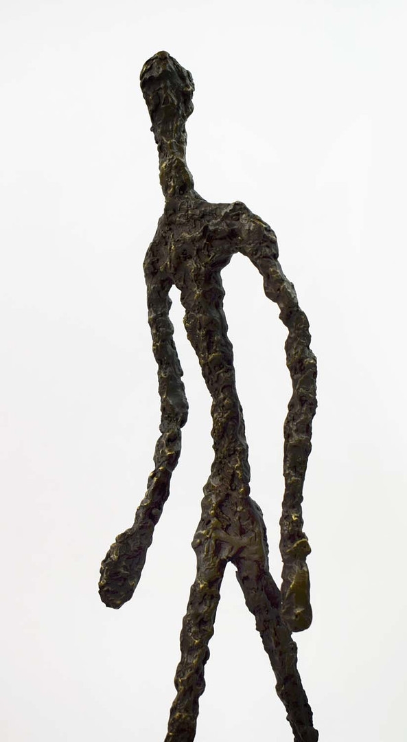 Artwork by Alberto Giacometti, THREE MEN WALKING II STYLE STUDY, Made of Cast Metal