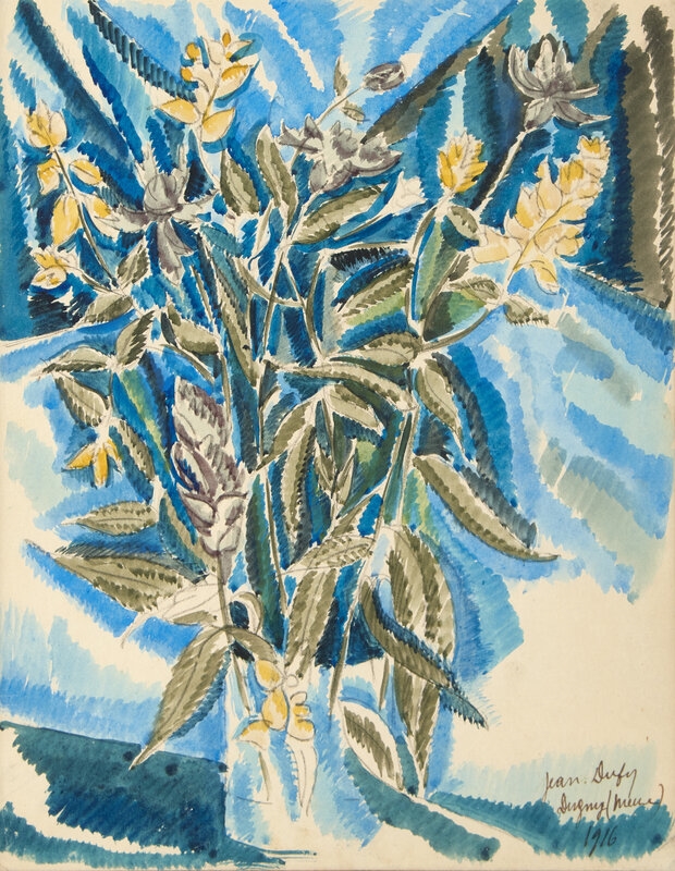 Artwork by Jean Dufy, Still Life, Made of Watercolor And Pencil On Paper