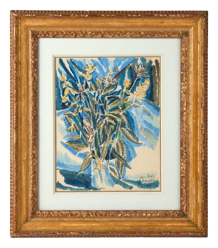 Artwork by Jean Dufy, Still Life, Made of Watercolor And Pencil On Paper