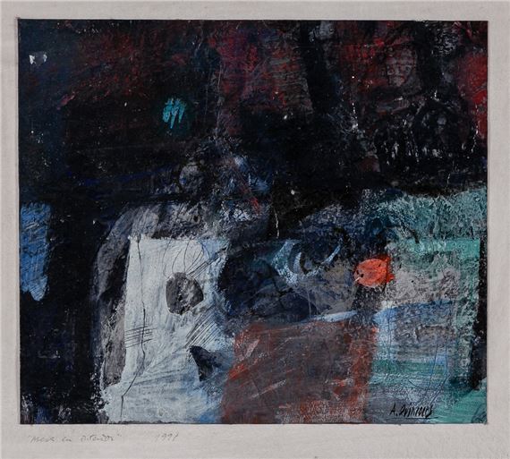 Table in interior by Alejandro Quincoces, 1995