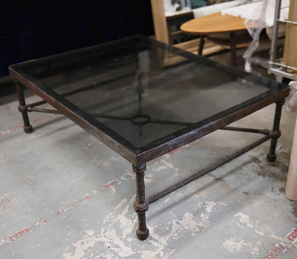 Artwork by Christopher Chodoff, TABLE, Made of Cast Metal And Glass