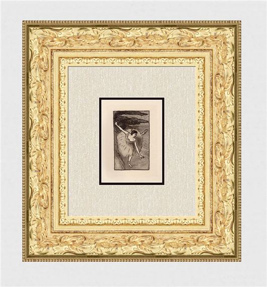 Dancer on Stage, Taking Her Bow - Edgar Degas