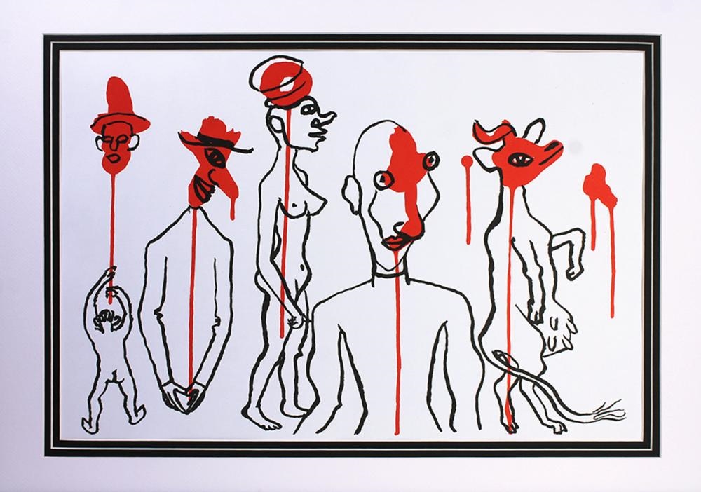 Artwork by Alexander Calder, Composition III, Made of Color Lithograph